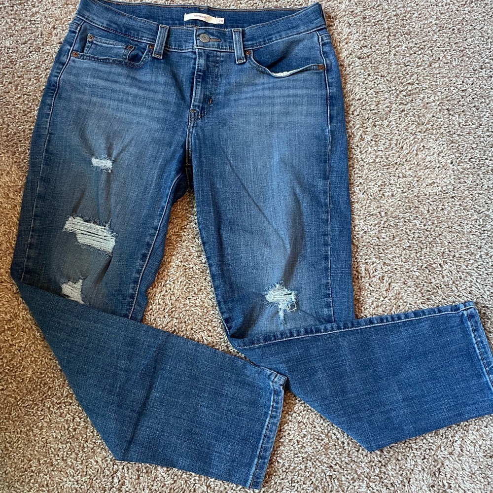 Levi's Blue Straight Leg Jeans
